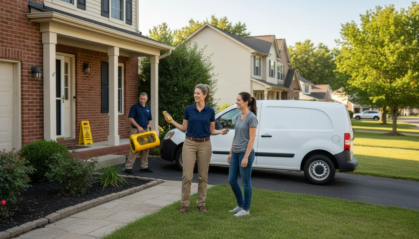 Residential water damage restoration in Weatherly, PA
